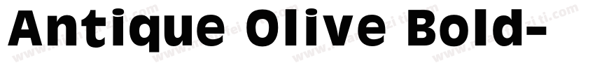 Antique Olive Bold字体转换